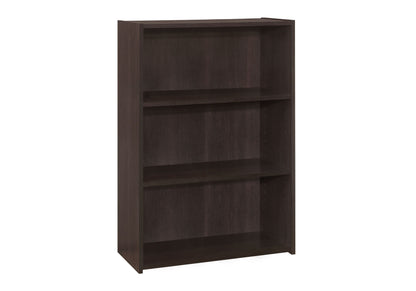Bookshelf, Bookcase, 4 Tier, For Office, Transitional - Espresso