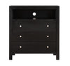 Elegant Transitional Media Chest - Black