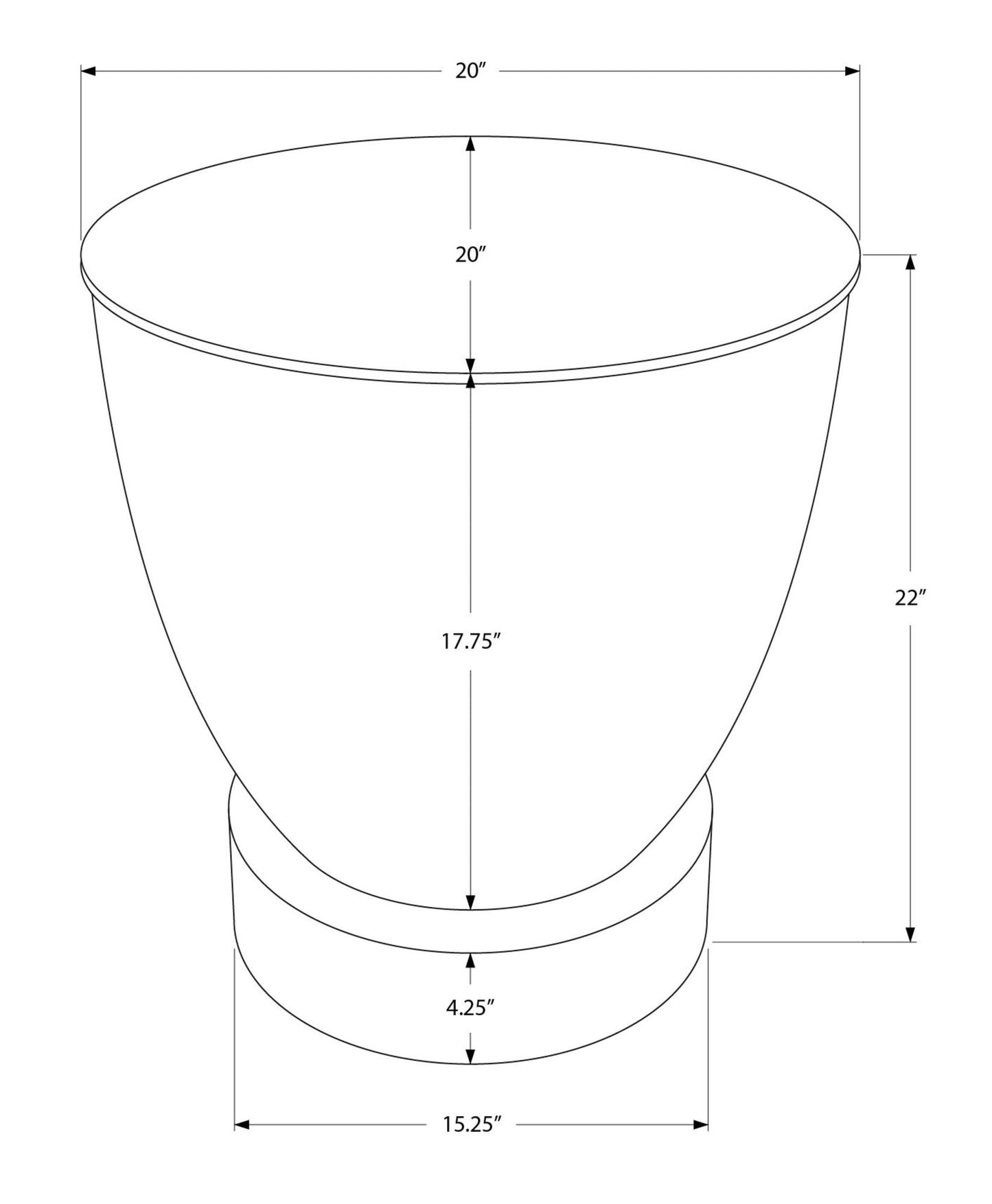 Drum Accent Side Table, Contemporary & Modern - Chrome