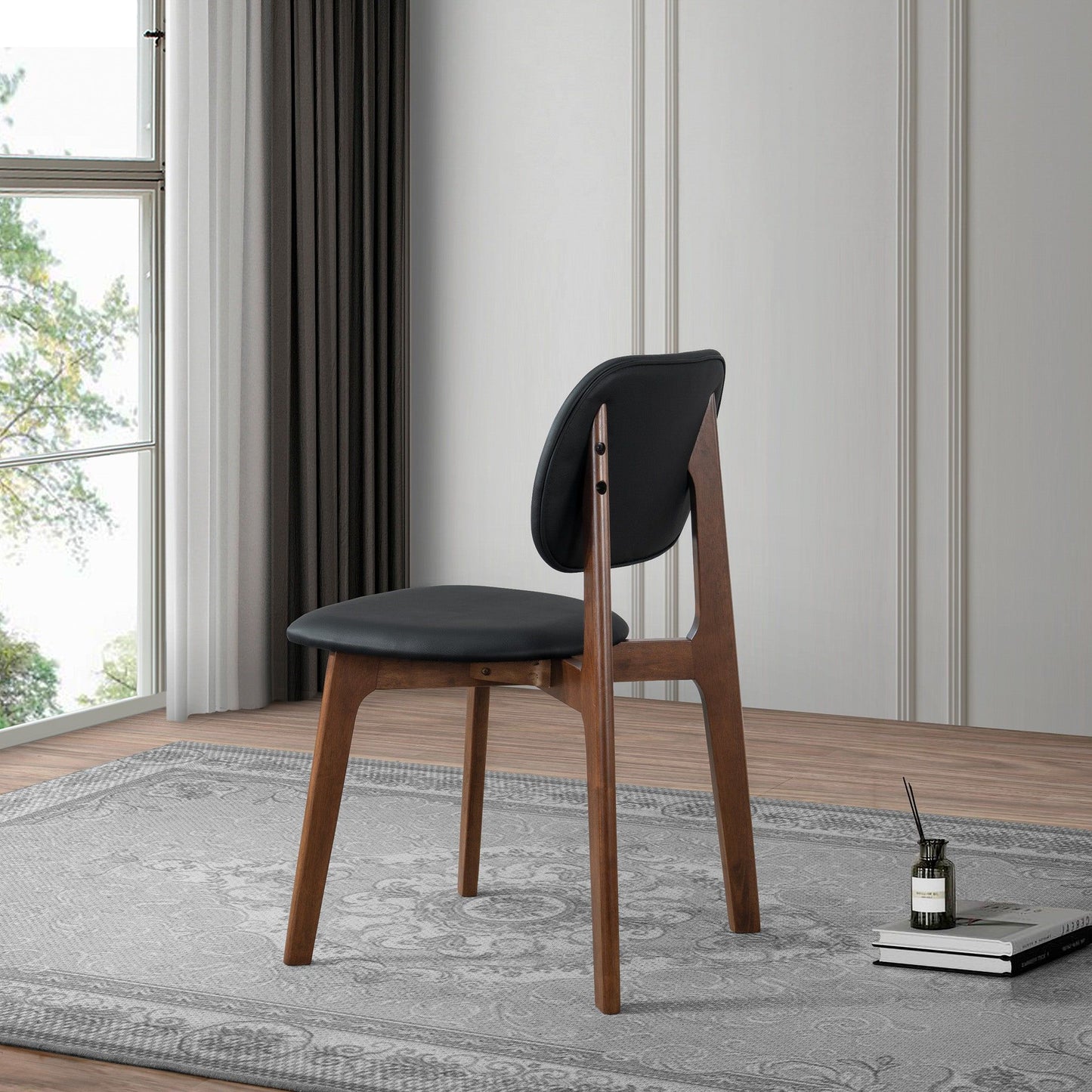 Kelsey - Dining Chair (Set of 2) - Black / Brown