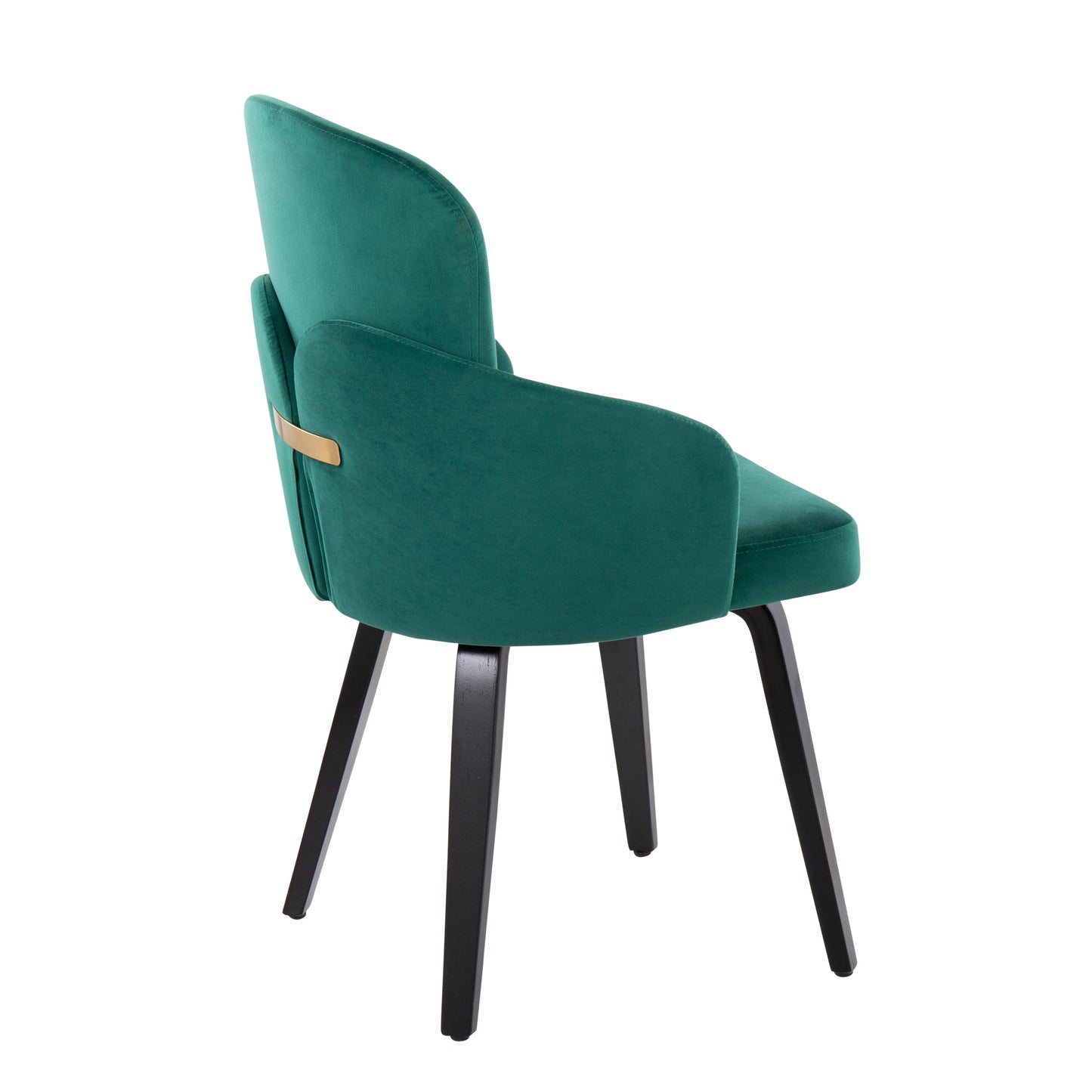Dahlia - Contemporary Dining Chair (Set of 2) - Green / Black