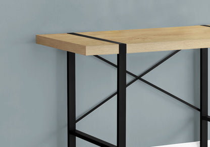 Computer Desk For Home Office, Laptop, Contemporary And Modern - Natural / Black