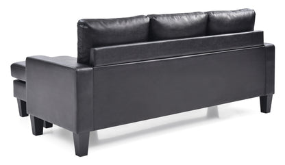 Jenna - Sofa Chaise - Black