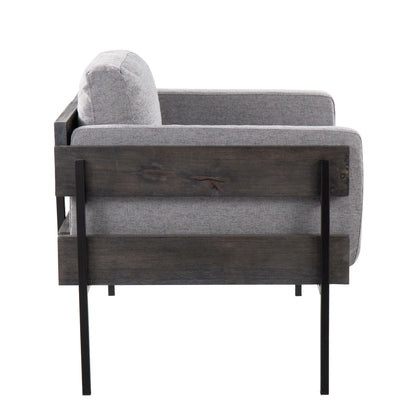 Kari - Farmhouse Chair - Black / Gray / Light Gray