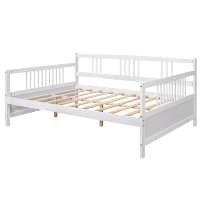 Full Size Daybed With Support Legs - White