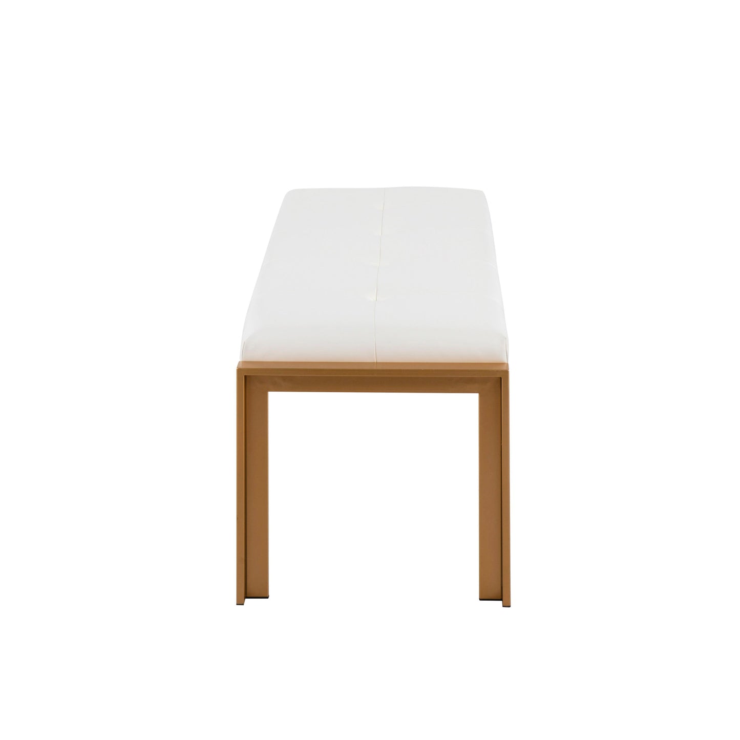 Fuji - Contemporary Bench - Gold / White