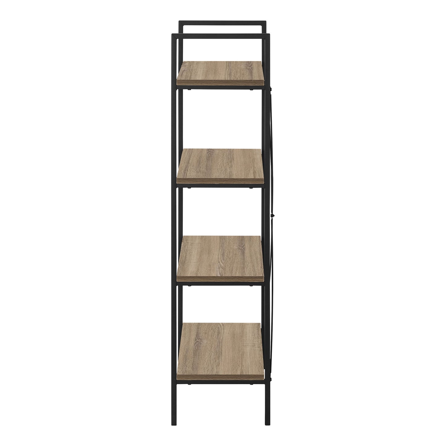 Bookshelf, Bookcase, 4 Tier, Office, Bedroom, Contemporary, Modern - Taupe