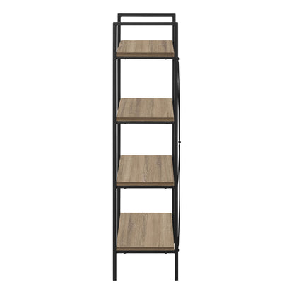 Bookshelf, Bookcase, 4 Tier, Office, Bedroom, Contemporary, Modern - Taupe