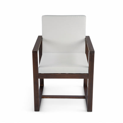 Patio Dining Set Outdoor Dining Table And Chair Set With And Removable Cushions For Patio, Backyard, Garden - Dark Brown