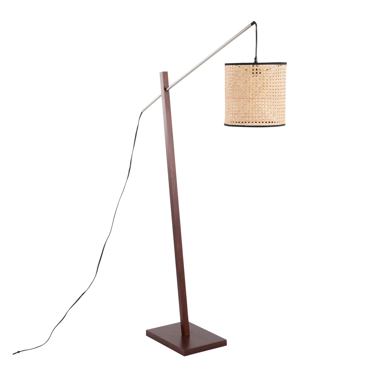 Arturo - Contemporary Floor Lamp - Walnut