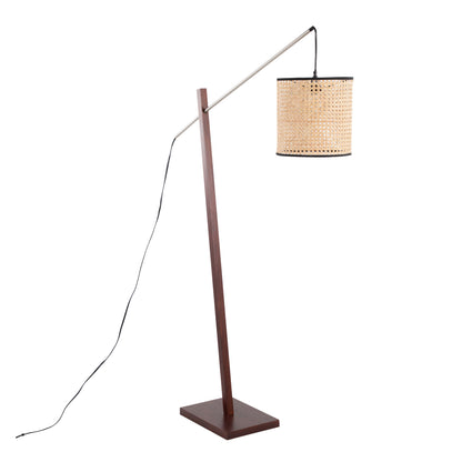 Arturo - Contemporary Floor Lamp - Walnut