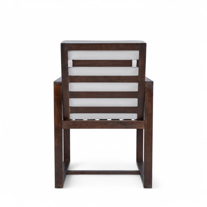 Patio Dining Set Outdoor Dining Table And Chair Set With And Removable Cushions For Patio, Backyard, Garden - Dark Brown