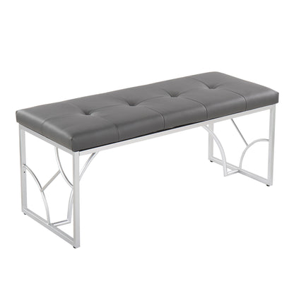 Constellation - Contemporary Bench - Silver / Gray