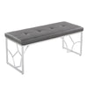Constellation - Contemporary Bench - Silver / Gray