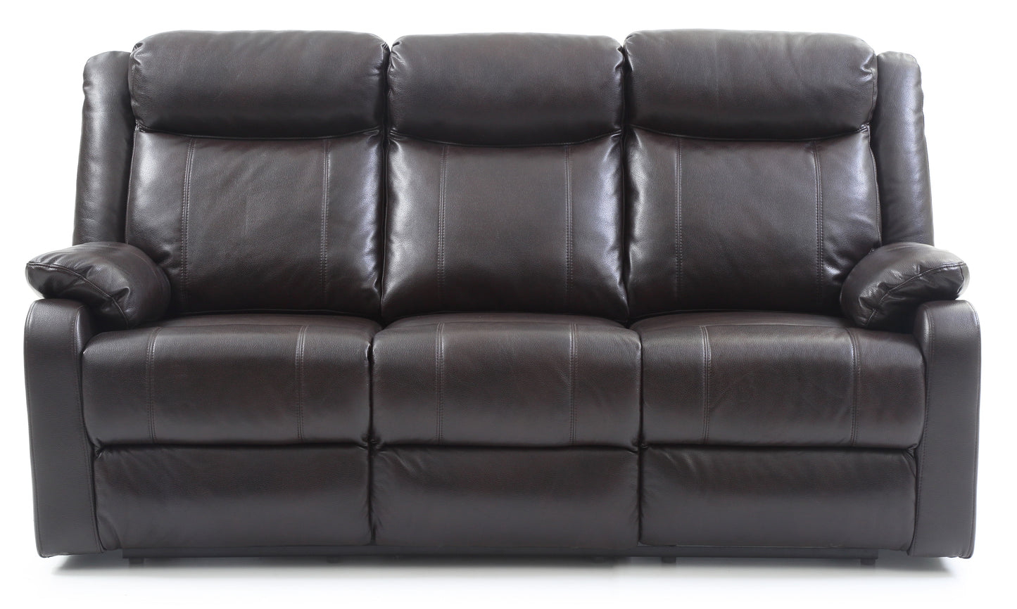 Double Reclining Sofa - Dark Brown