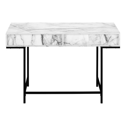 Computer Desk For Home Office, Laptop, Storage Drawers, Elegant Design - White