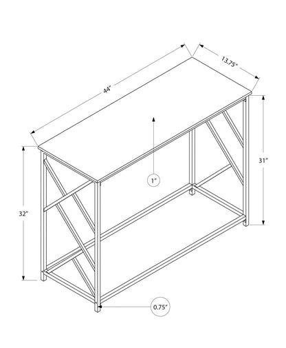 Accent Console Table For Entryway, Contemporary - Taupe