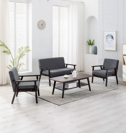 Bahamas - Coffee Table, Loveseat And 2 Chair (Set of 4) - Espresso