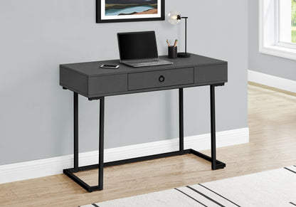 Computer Desk For Home Office, Laptop, Storage Drawers - Gray