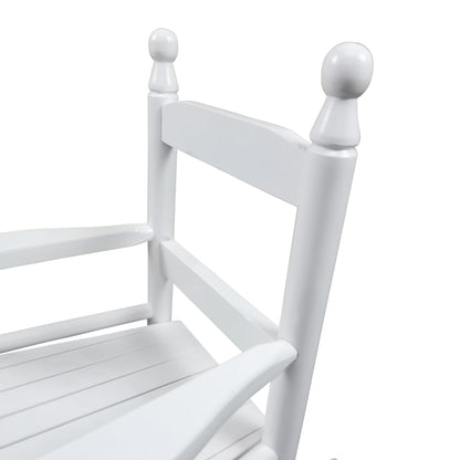Children's Rocking Chair Indoor Or Outdoor, Suitable For Kids, Durable - White