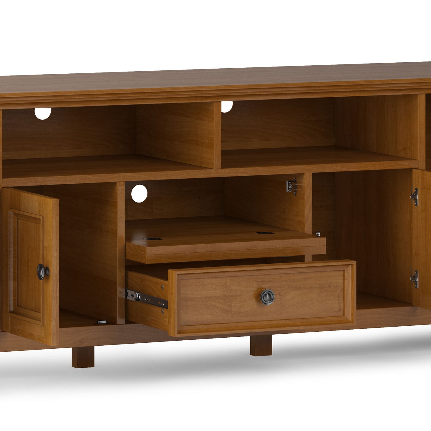 Amherst - Wide TV Media Stand - Light Golden Brown