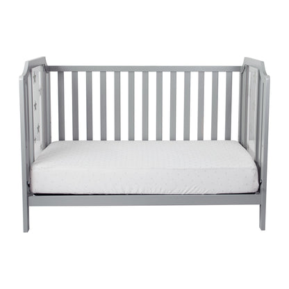 Celeste - 3 In 1 Convertible Island Crib - Light Gray