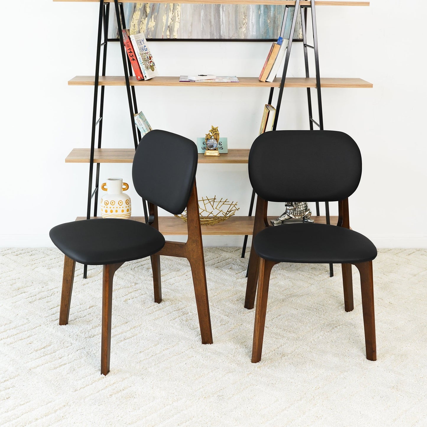 Kelsey - Dining Chair (Set of 2) - Black / Brown