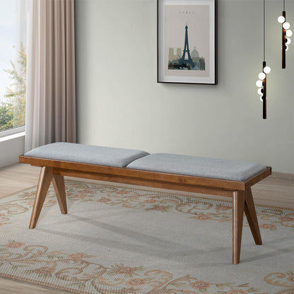 Keira - Bench - Brown / Light Gray