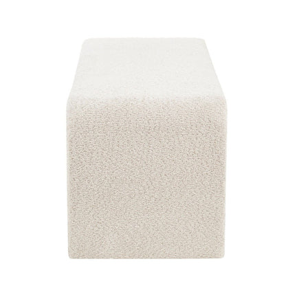 Modern Contemporary Waterfall Bench - Cream