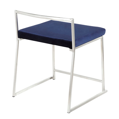 Fuji - Contemporary Stackable Dining Chair (Set of 2) - Blue
