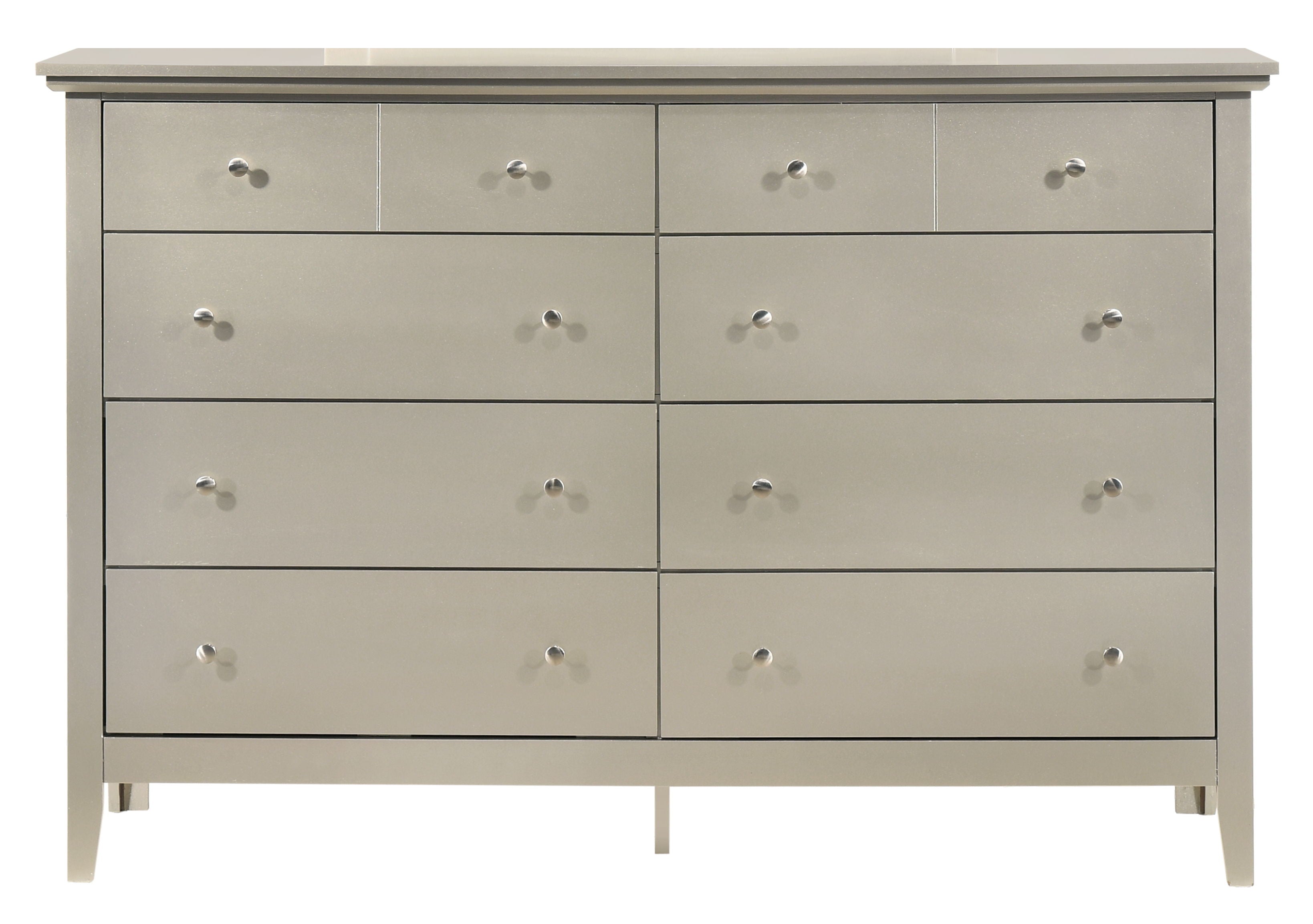 Elegant Casual Dresser - Silver Champagne