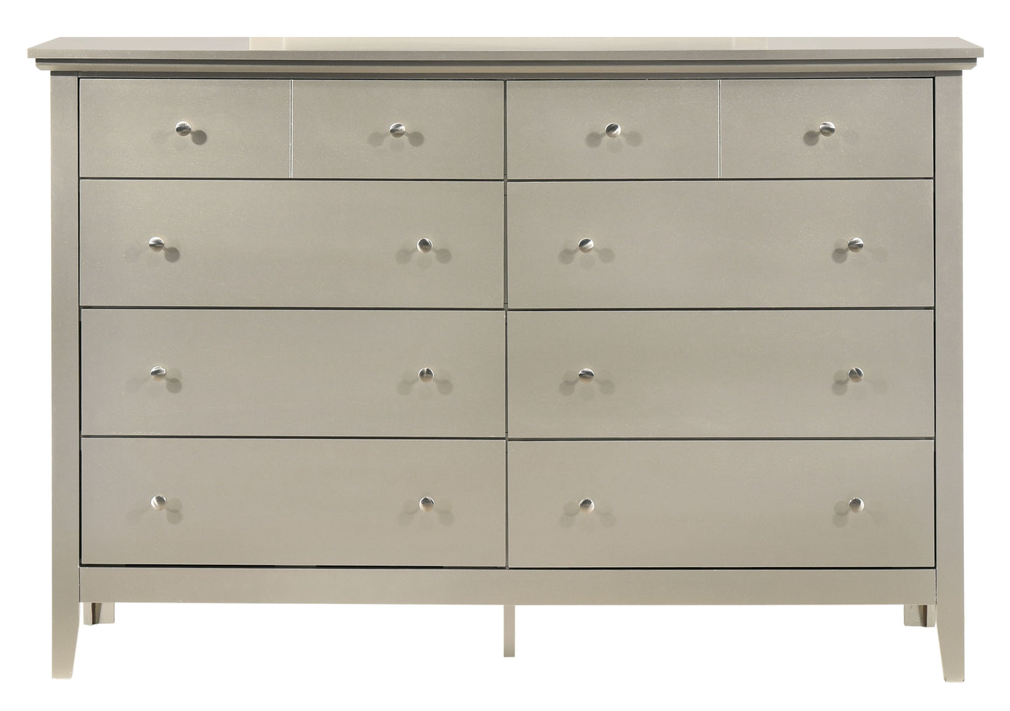 Elegant Casual Dresser - Silver Champagne
