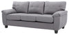 Sophisticated Sofa With Padded Arms - Gray