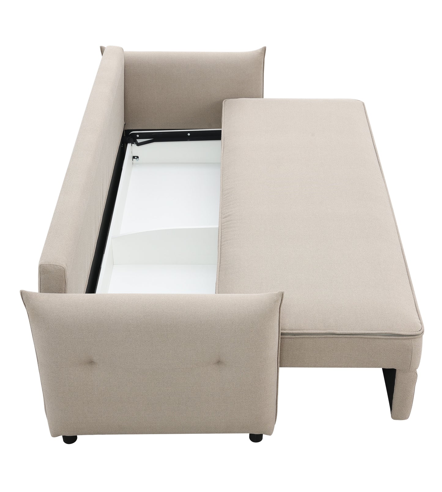 Irina - Pull Out Sleep With Storage - Beige