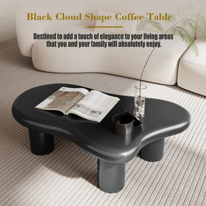 Cloud Shaped, Coffee Table For Living Room - Matte Black