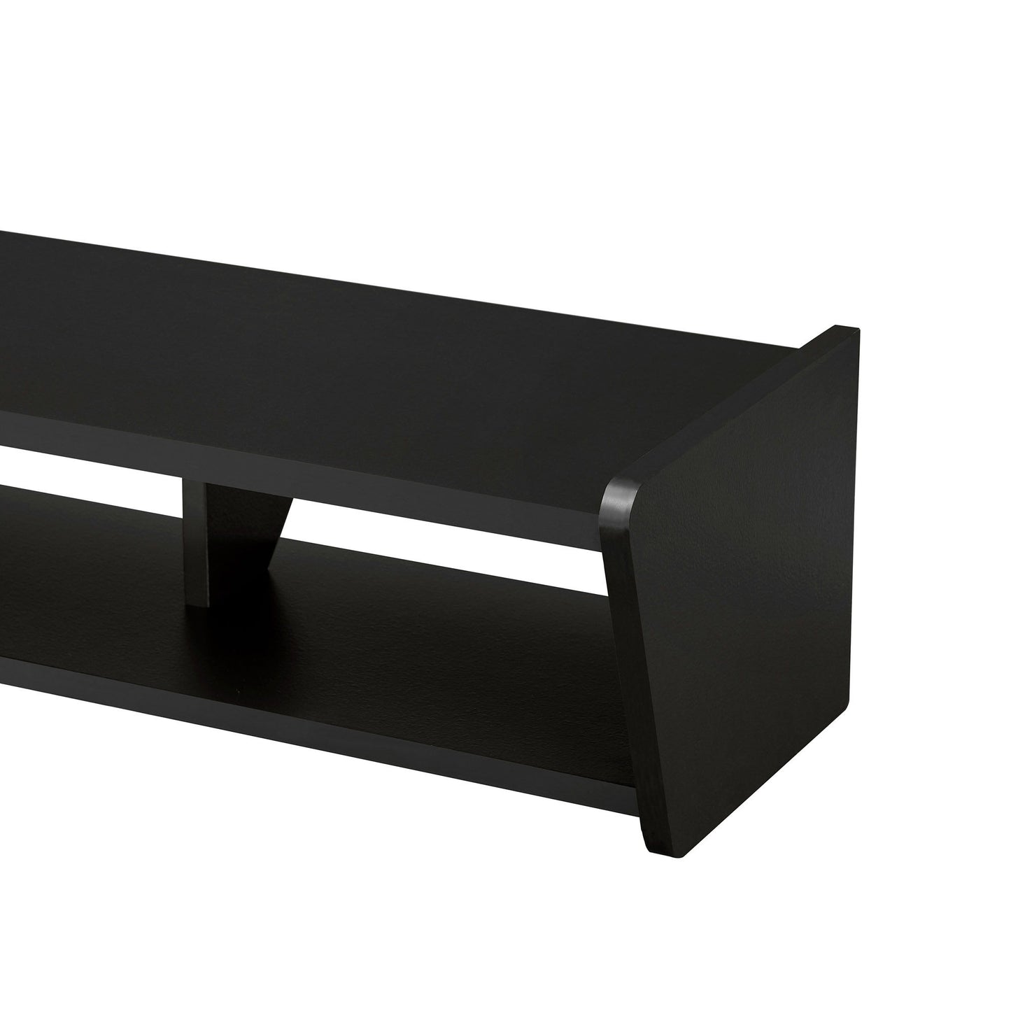 Modern Wall-Mounted Floating TV Stand - Coastal Oak
