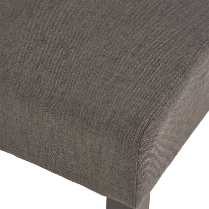 Broxton - Tuft Dining Rolltop Chairs With Button Tufted Backrest (Set of 2) - Dark Gray