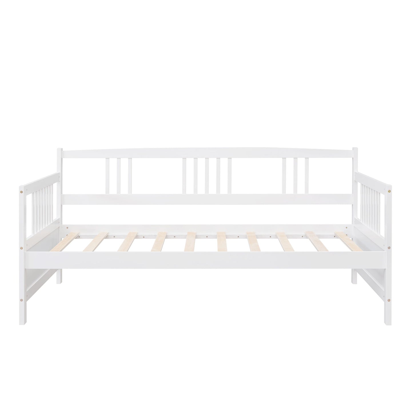 Twin Size DayBed With Twin Size Trundle - White