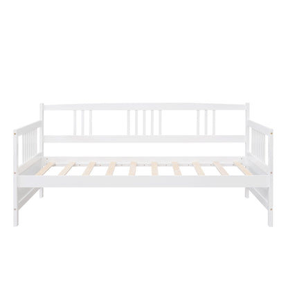 Twin Size DayBed With Twin Size Trundle - White