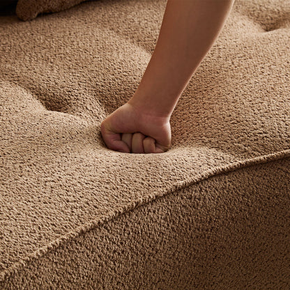 Modular Sofa, Durable Fabric, Solid Wood Frame, High Density Sponge Padding, Seating For 4 - Camel