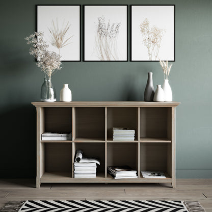 Amherst - 8 Cube Storage Sofa Table - Distressed Gray