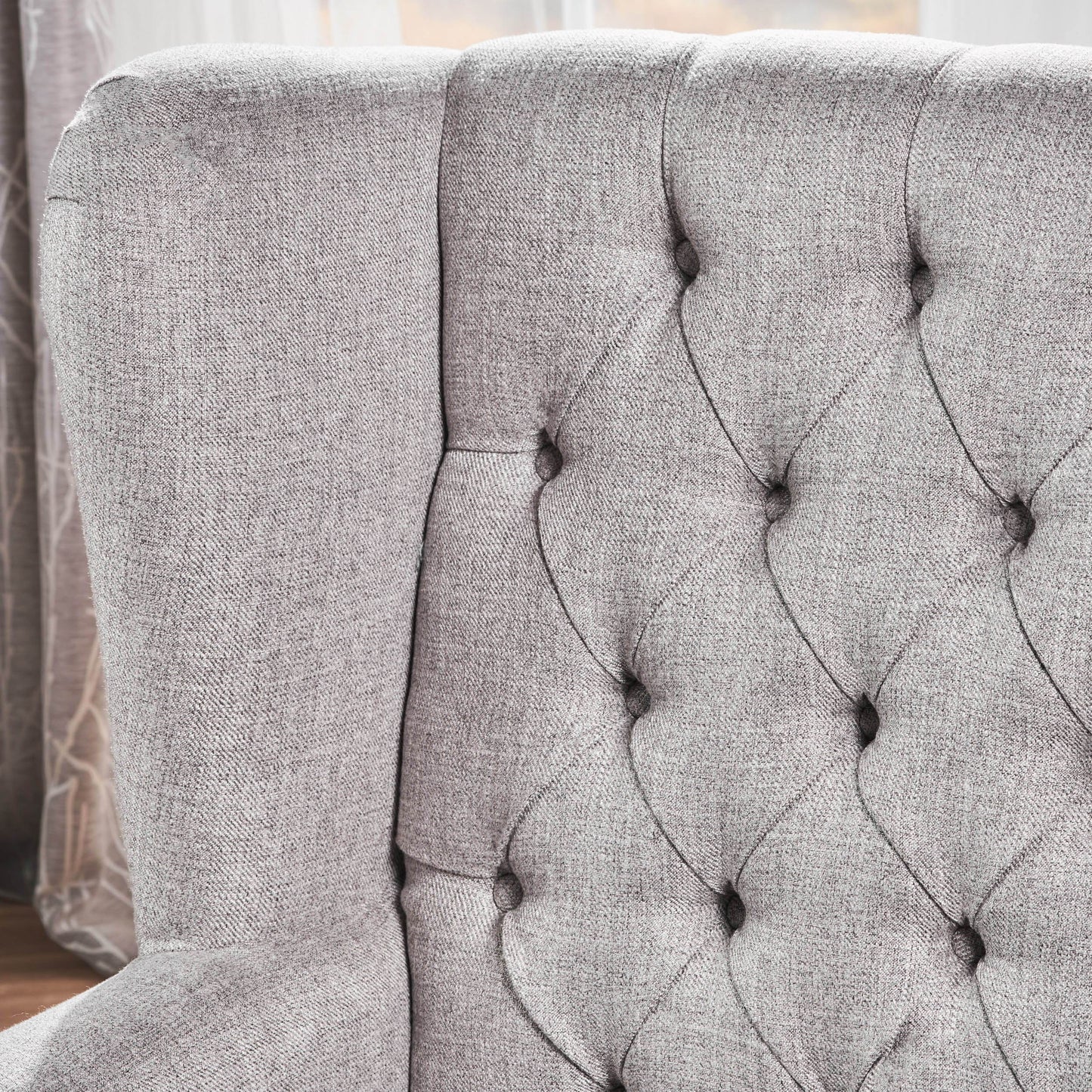 Upholstered Accent Chair, Mid Century Modern Arm Chair, Reading Chair For Living Room, Bedroom - Gray