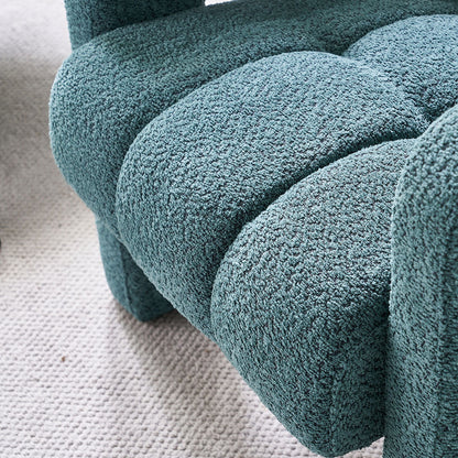 31.10" Wide Boucle Upholstered Accent Chair - Green
