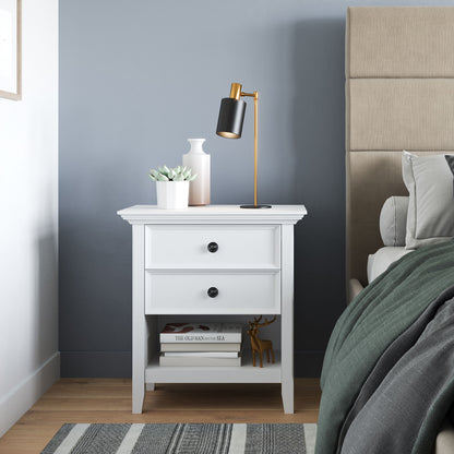 Amherst - Bedside Table - White