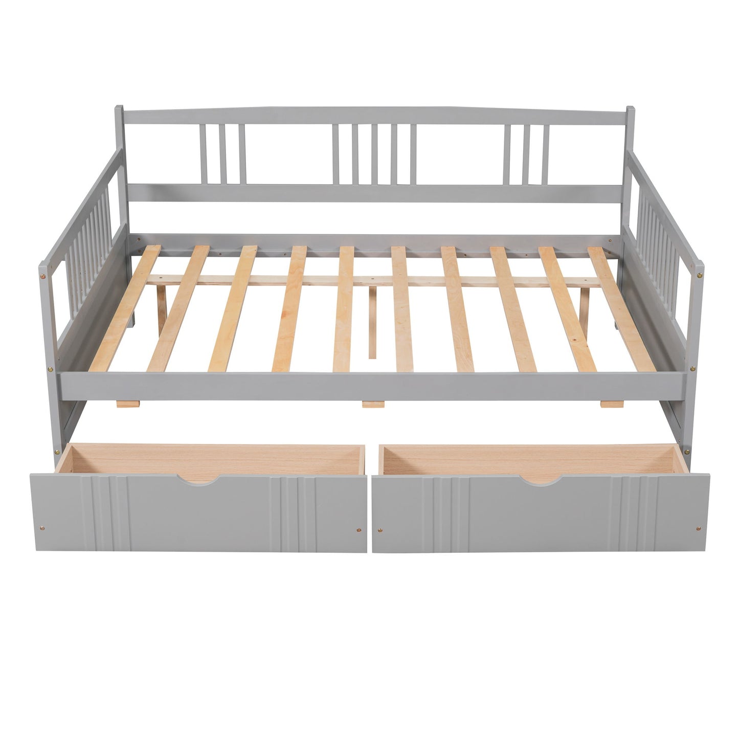 Full Size DayBed With 2 Drawers - Gray