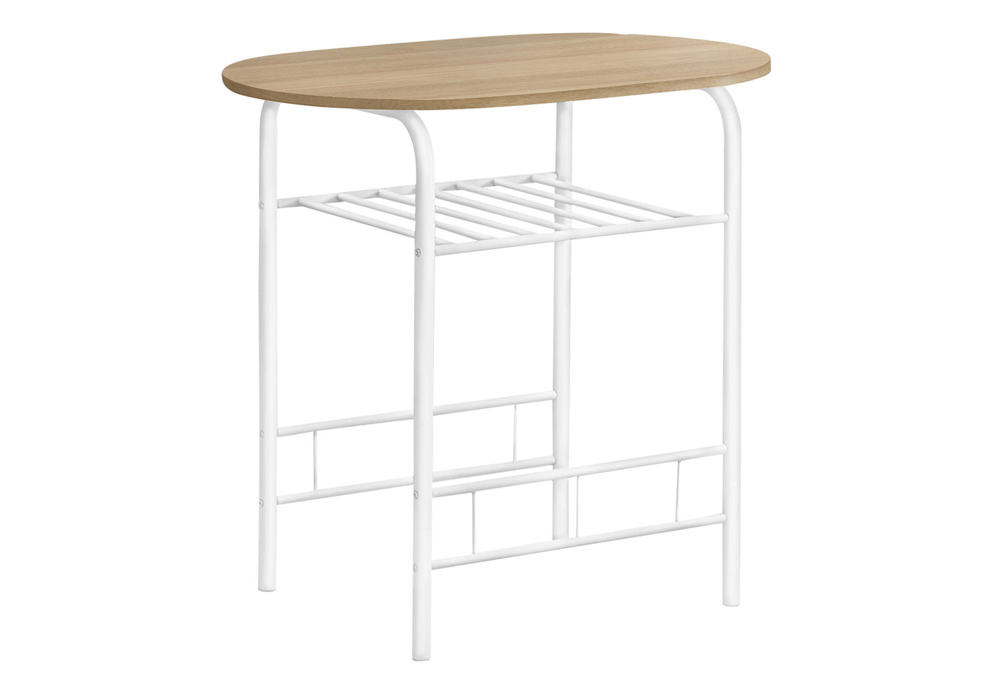 3 Pieces Dining Table Set, Small, Contemporary & Modern - Natural