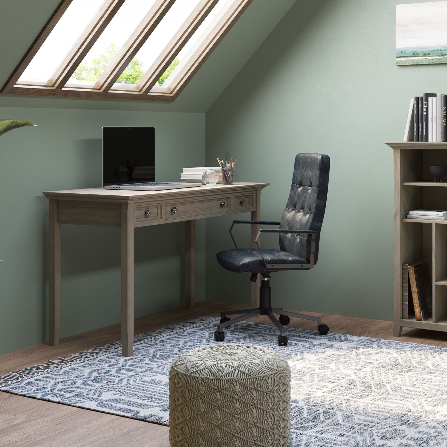 Amherst - Desk - Distressed Gray