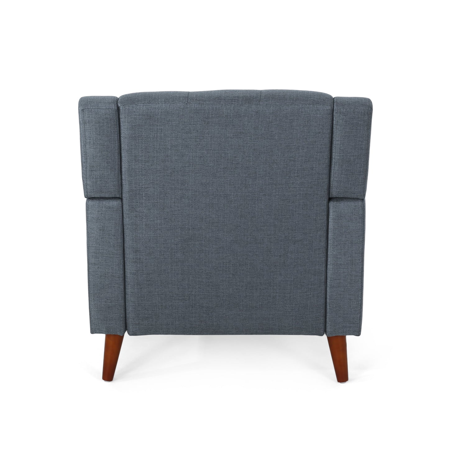 Luminaesque - Fabric Upholstered Armchair With Tufted Back - Dark Gray