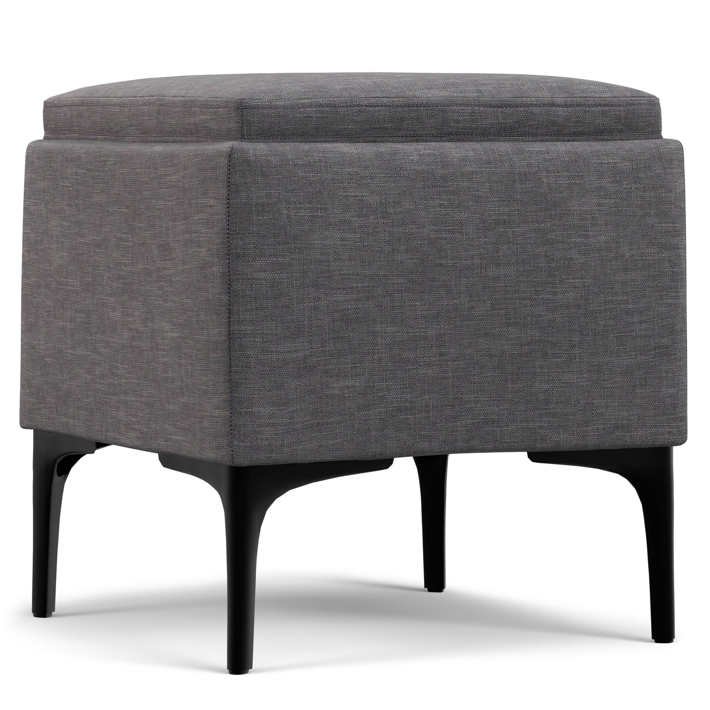 Natasha - Storage Ottoman With Tray - Gray