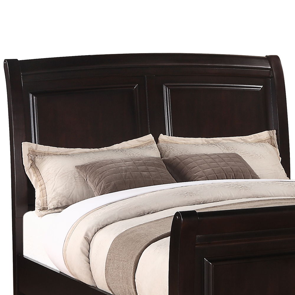 King Bed Transitional - Rich Cappuccino